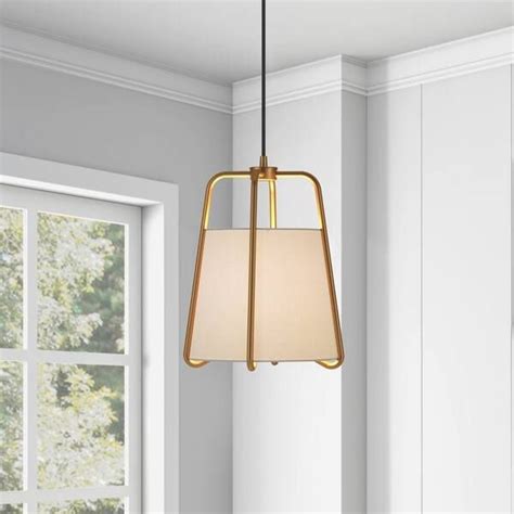 metal fabric pendant|pendant with fabric shade.